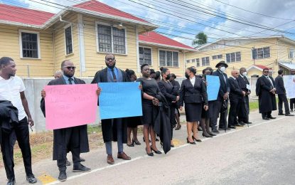 Lawyers picket SOCU over arrest of colleague