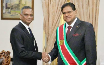 Suriname accredits new Guyanese Ambassador