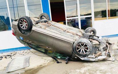 Drunk driver flips car after hitting man, 60