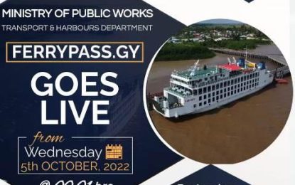 Online ‘Ferry Pass’ to be launched for Leguan, Wakenaam passengers