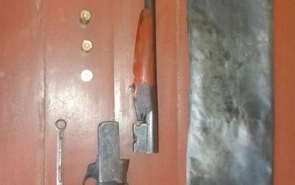 Five arrested following discovery of shotgun, cartridges at Black Bush Polder