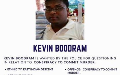 Mon Repos man wanted for conspiracy to commit murder