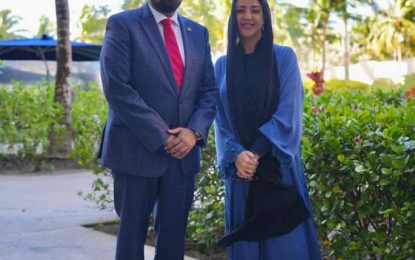 President Ali, UAE Minister of State discuss COP 28 partnership on sidelines of CARICOM Heads summit