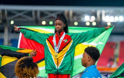 ‘Wonder Girl’ Tianna ‘springs’ Gold for Guyana