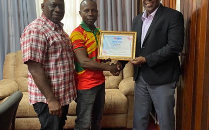 Blake certified as IBA Cutman Technician