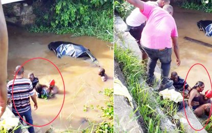 Driver, passenger pulled from wrecked car submerged in Friendship koker
