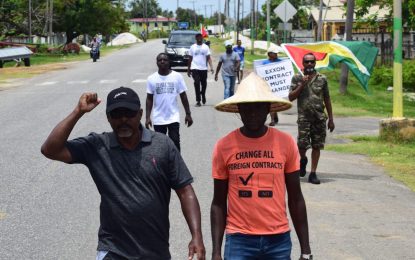 Ray Daggers completes day five of walk against “barefaced” Exxon Contract at Belladrum