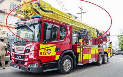 $255M hydraulic platform handed over to Fire Service 