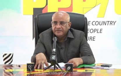 Govt. will take ExxonM to court for compensation in event of an oil spill—Jagdeo tells press conference  