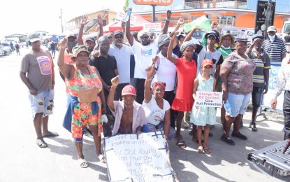 Ray Daggers completes day 10 of walk against “barefaced” Exxon Contract at parika, EBE