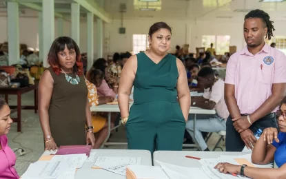 Education Minister visits NGSA marking centre