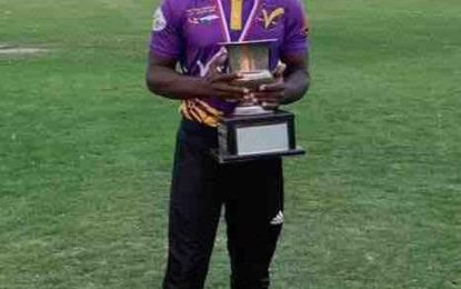 Former Guyana U-19 captain Eugene LaFleur slams 114 not out in Canada 