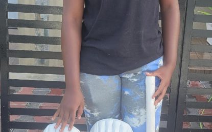 Two National Under19 selectees benefit from Project “Cricket Gear for young and promising cricketers in Guyana”