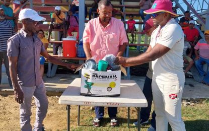 Port Mourant CC and Cotton Tree CC receive $1M worth of equipment for youth focus