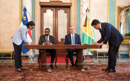 Guyana signs MoU with Dominican Republic for Petrochemicals Plant, Oil Exploration
