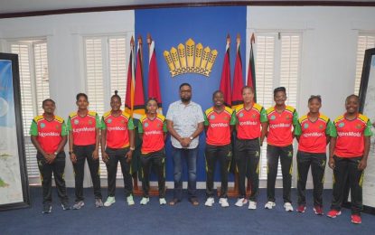 President Dr. Irfaan Ali hosts Guyana Amazon Warriors Women