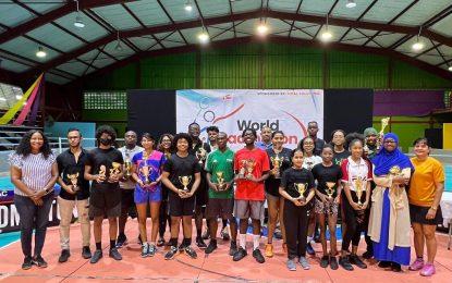 Akili Haynes and Priyanna Ramdhani headline the winners of  World Badminton Day tourney