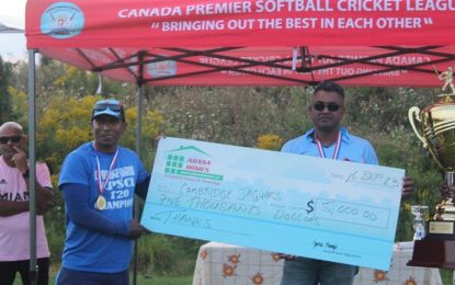 Cambridge Jaguars claim CPSCL 20-overs trophy