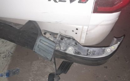 Drunk driver slams into police vehicle