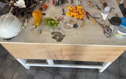 Police confiscate knife, other weapons during search at Mazaruni Prison