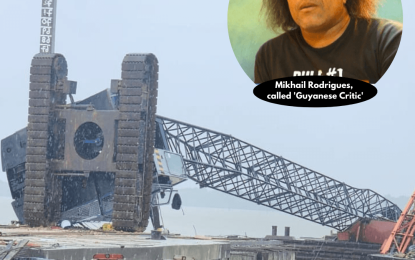 Operator attached to company owned by ‘Guyanese Critic’ dies as crane topples on construction site