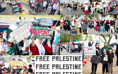 Guyanese protest Israel’s assault on Palestine