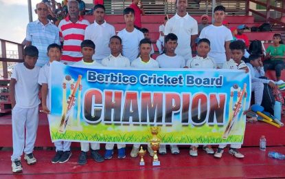 Reddi and Singh spearhead Rose Hall Town Poonai Pharmacy to Romario Shepherd U13 Berbice championship
