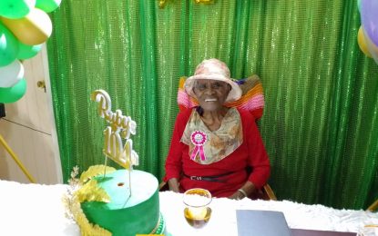 Ruby Mingo is 104 not out