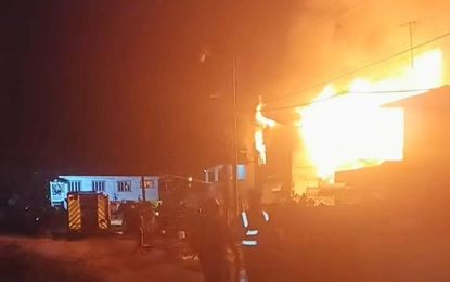 Fire guts Alexander Village building