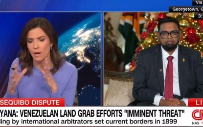 Pres. Ali wants Biden Govt. to do more to stop Venezuela’s aggression