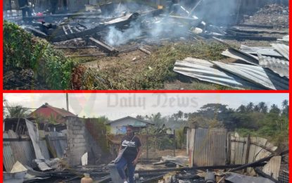 Four homeless after fire razes house in Corentyne