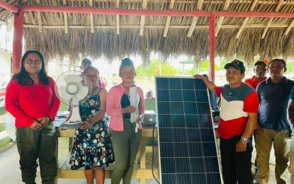 Around 105 households in Itabac, Kanapang receive solar systems in time for Christmas