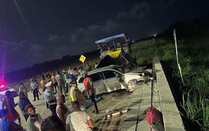 Two dead, four injured in smash-up