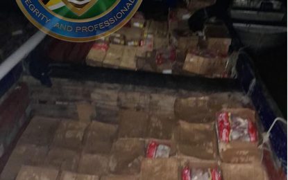 Smuggled alcohol, contraband items seized by GRA, CANU in Berbice