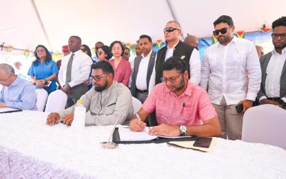 Contract signed for the construction of US$35M four-lane Mackenzie/Wismar Bridge