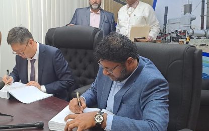 Govt. signs US$75M contract for Good Success to Timehri road project