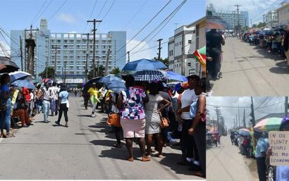 Teachers take protest to Energy conference