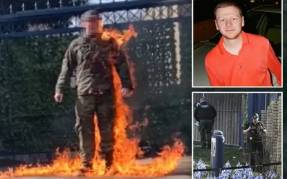 U.S. airman dies after setting fire to himself at Israeli embassy