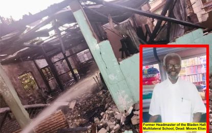 Former Bladen Hall headmaster dies in BV fire