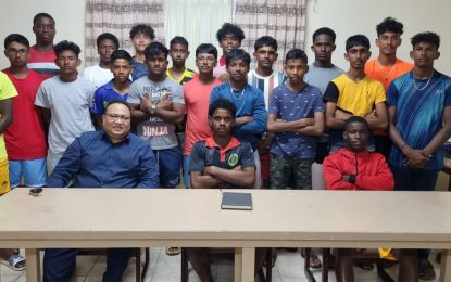 GCB president meets with Guyana U15 team ahead of departure for CWI Rising Stars championships in Antigua