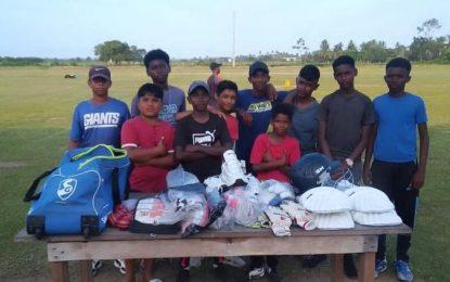 Leguan Island youths benefit from Project ‘Cricket Gear for young and promising cricketers in Guyana’