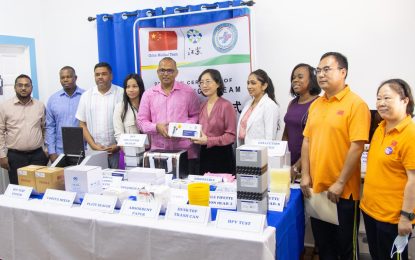 Chinese Brigade donates US$100,000 in medical supplies to Health Ministry