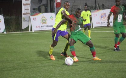 Guyana Defence Force defeat Monedderlust 11-0 to move up to second on the points table