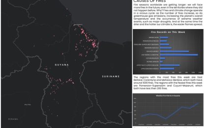 1000 wild fires recorded in Berbice within a week