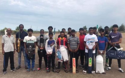 Sixteen RHTYSC youth cricketers benefits from $500,000 worth of cricket gears Feroze Islam Trust Fund