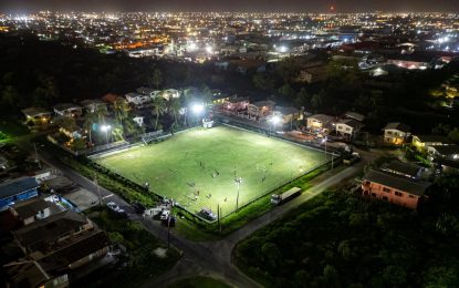 Team Mohamed gifts New lights to Agricola Community Centre Ground