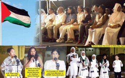 Guyanese stand with mothers in Gaza