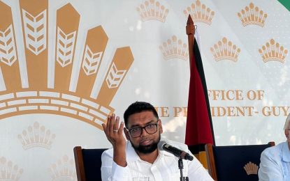 President Ali dodges question on plans to increase spending power of citizens, by asking reporter if he applied for house lot