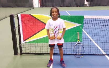 Zion Hickerson impressive at Lease Operators Junior Tennis Tournament 2024 Trinidad