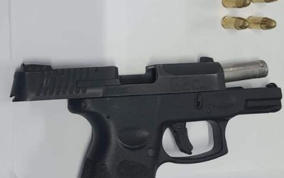 Man nabbed with gun, ammo. in pants crotch